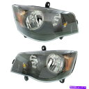 USヘッドライト 2011-2018 Dodge Grand Caravan左&右Capa 2PC Headlight Set For 2011-2018 Do...
