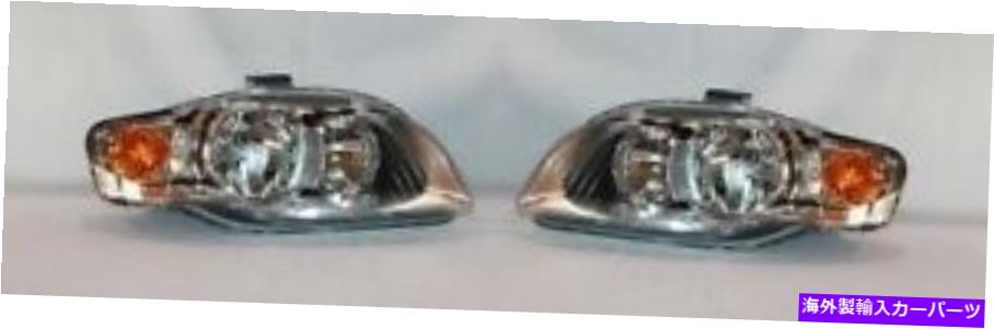 USヘッドライト 右 左ハロゲンヘッドライトペア05-08アウディA4 / A4 Quattro SDN / WGN 3RD GEN Right Left Halogen Headlight PAIR For 05-08 Audi A4/A4 Quattro SDN/WGN 3rd Gen