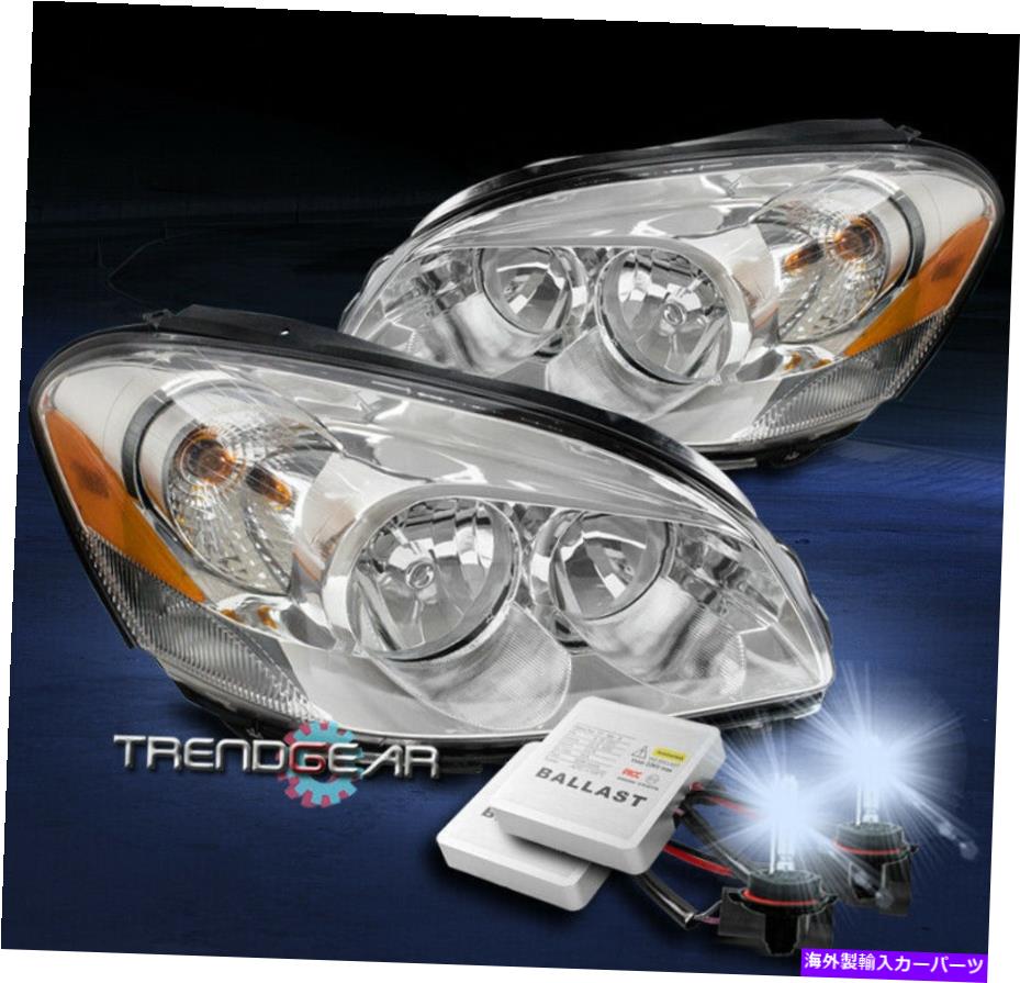 USヘッドライト 06-11ビュイックルツェルンCXL CXSクリスタルスタイルヘッドライトヘッドランプクロームW / 8K HID FOR 06-11 BUICK LUCERNE CXL CXS CRYSTAL STYLE HEADLIGHT HEADLAMP CHROME W/8K HID