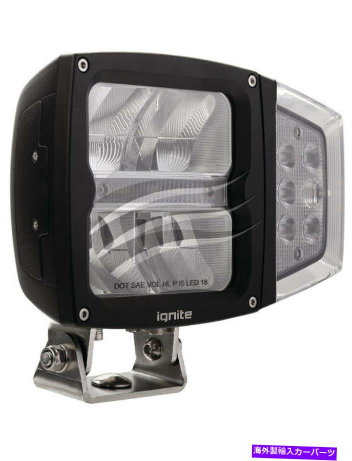 USヘッドライト イグナイトLEDヘッドライト高/ロービーム10-30V W /インジケーターブラックハウジング（IHL4BI） Ignite LED Headlight High/Low Beam 10-30V w/ Indicator Black Housing (IHL4BI)