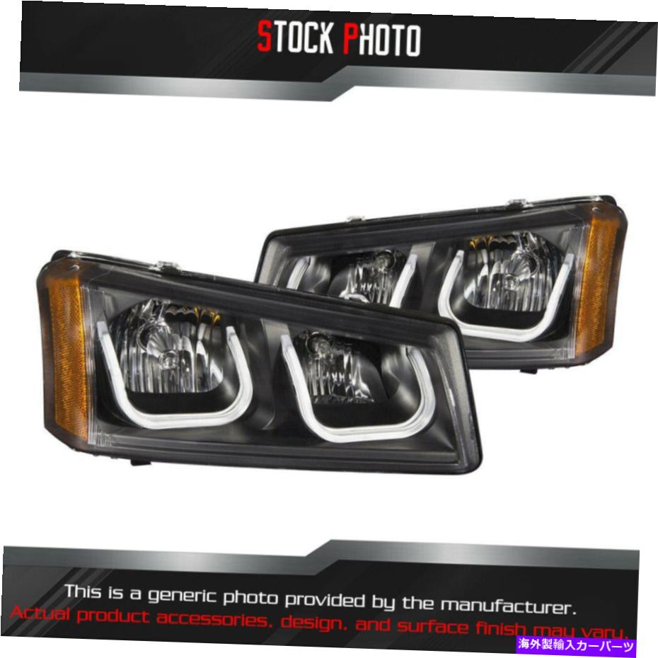 USإåɥ饤 ܥǥåƥ󥰤ʤAnzo֥åU-BAR LEDإåɥ饤111312 Anzo Black U-Bar LED Headlights for 03-06 Avalanche Without Body Cladding 111312