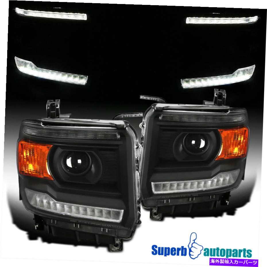 USإåɥ饤 2014-2018 Sierra 1500 2500HD 3500HD֥åץإåɥ饤W / LED...