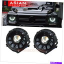 USヘッドライト メルセデスベンツGクラスW463ブラックLEDヘッドライトMans G500 G55 1986 - 2006 for Mercedes Benz G-class W463 Black LED HEADLIGHTS Mans G500 G55 1986 - 2006