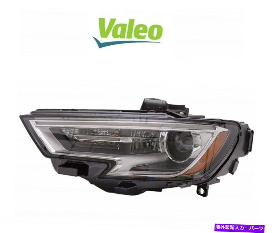 USヘッドライト ヴァレオフロントドライバー左ヘッドライトランプアセンブリXenon 46818 Audi A3 S3 17-18 Valeo Front Driver Left Headlight Lamp Assembly Xenon 46818 For Audi A3 S3 17-18