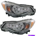 USヘッドライト 2013-2014 Subaru XV Crosstrek 2012 Imprza Lift Capaのためのヘッドライトセット Headlight Set For 2013-2014 Subaru XV Crosstrek 2012 Impreza Left & Right CAPA