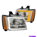 USヘッドライト Chevy Tahoe 07-14 Anzo ChromeスイッチバックLED U-BARプロジェクターヘッドライト For Chevy Tahoe 07-14 Anzo Chrome Switchback LED U-Bar Projector Headlights(2)