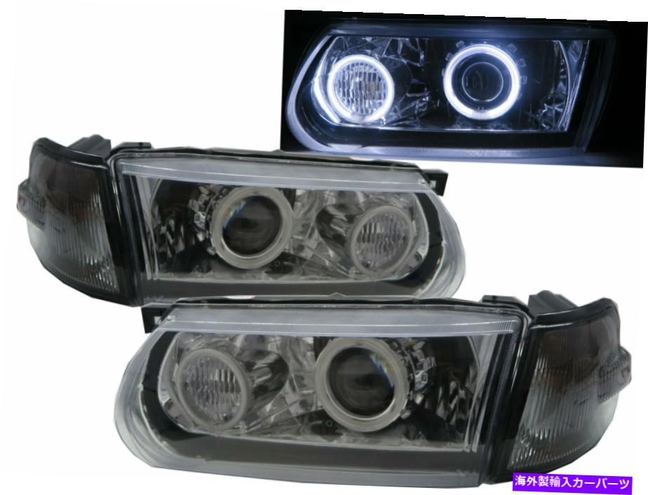 USヘッドライト 日産LHDのためのSUNNY B13 MK3 95-17 Facelift CCFLプロジェクターのヘッドライトChrome V2 Sunny B13 MK3 95-17 Facelift CCFL Projector Headlight Chrome V2 for NISSAN LHD