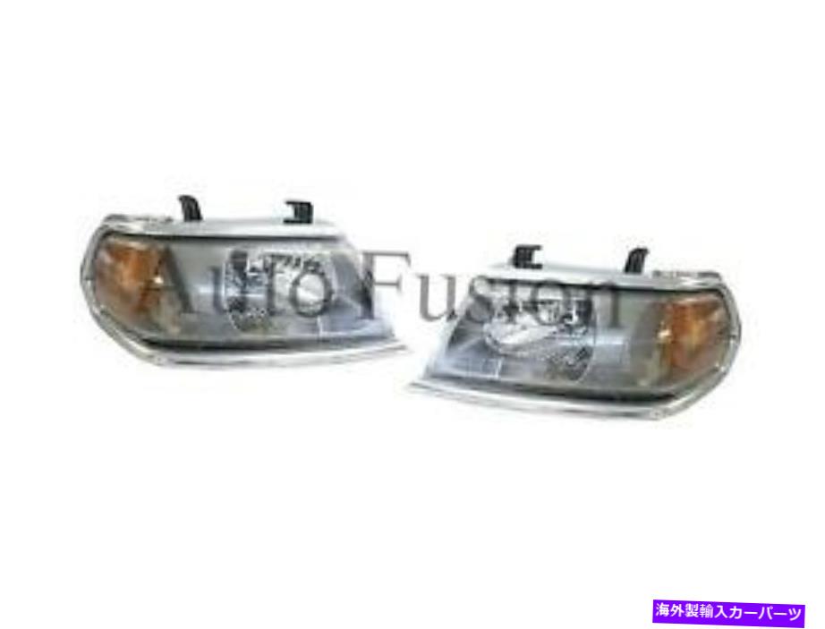 USヘッドライト 三菱チャレンジャーPA用ヘッドライトペア（2000-2006） Headlights Pair For Mitsubishi Challenger PA (2000-2006)