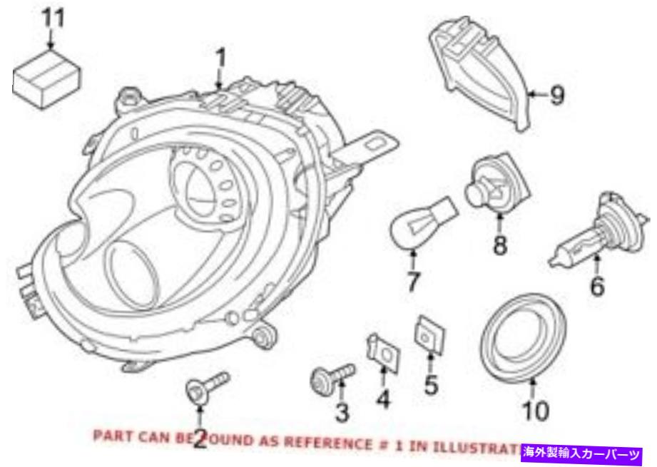 USヘッドライト 本物のOEMはミニ631298