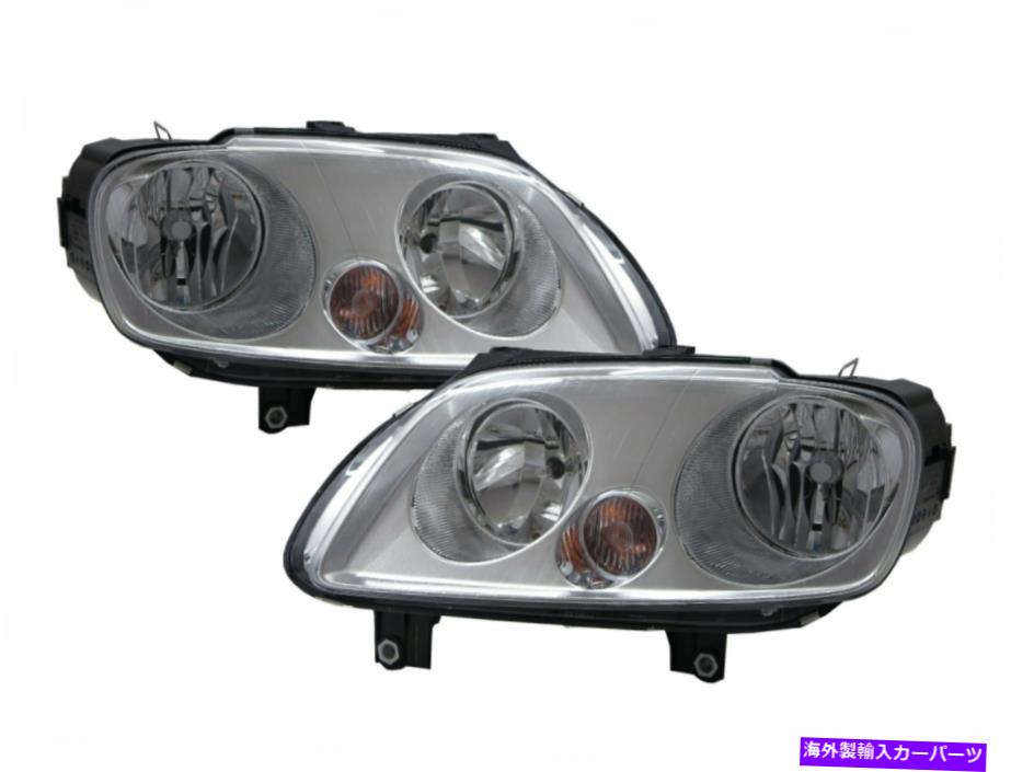 USإåɥ饤 ե륯LHDѥǥ2K MK3 03-10 PRE-MPVꥢإåɥ饤ȥV1 Caddy 2K MK3 03-10 PRE-FACELIFT MPV Clear Headlight Chrome V1 for Volkswagen LHD