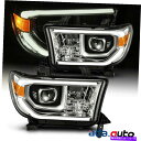 USヘッドライト  07~13トヨタツンドラクロムLED DRLプロジェクターヘッドライト For 07-13 Toyota Tundra Chrome LED DRL Projector Headlights