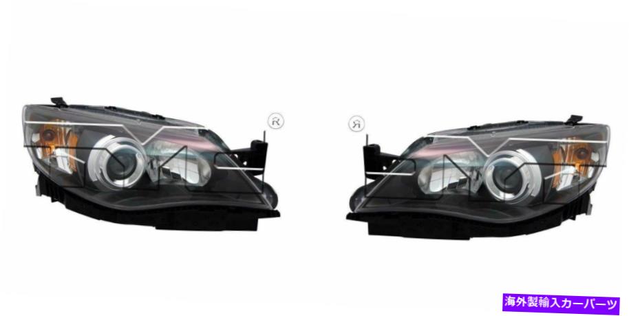USヘッドライト 2008-2011 Subaru Imperzaヘッドライトハロゲンドライバー＆旅客サイドLH + RH For 2008-2011 Subaru Impreza Headlights Halogen Driver & Passenger Side LH+RH