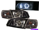 USヘッドライト Caldina ST190 / 191 92-96 5D CCFL PRO Glass Headlight v2ブラックTOYOTA LHD ...