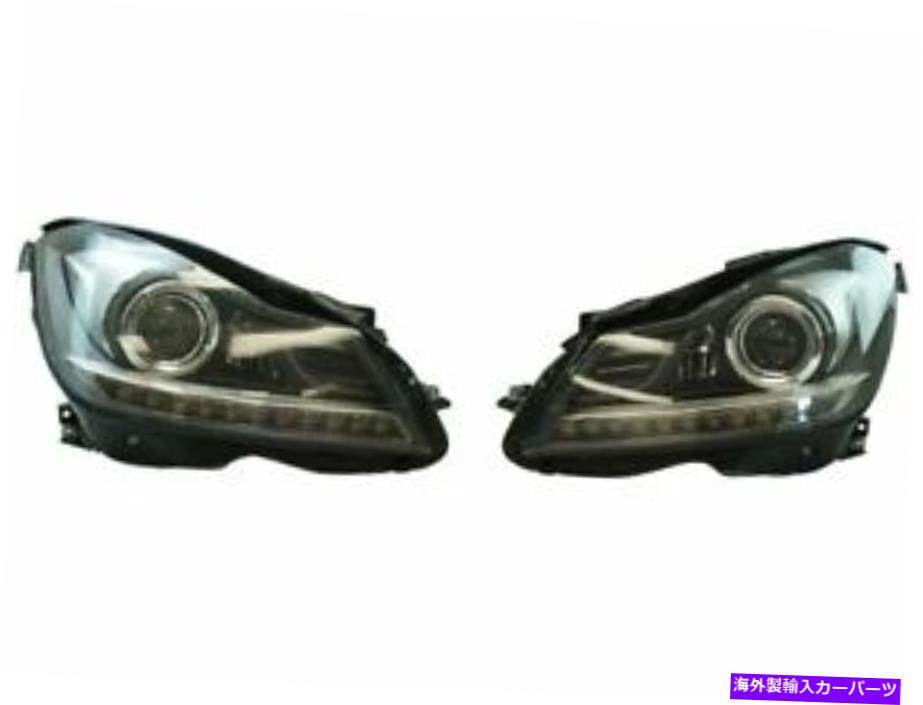 USヘッドライト Mercedes C300 C250 C350 C63 AMG 2013 2014 2013のためのヘッドライトセット3ZMJ52 Headlight Set 3ZMJ52 for Mercedes C300 C250 C350 C63 AMG 2013 2014 2012