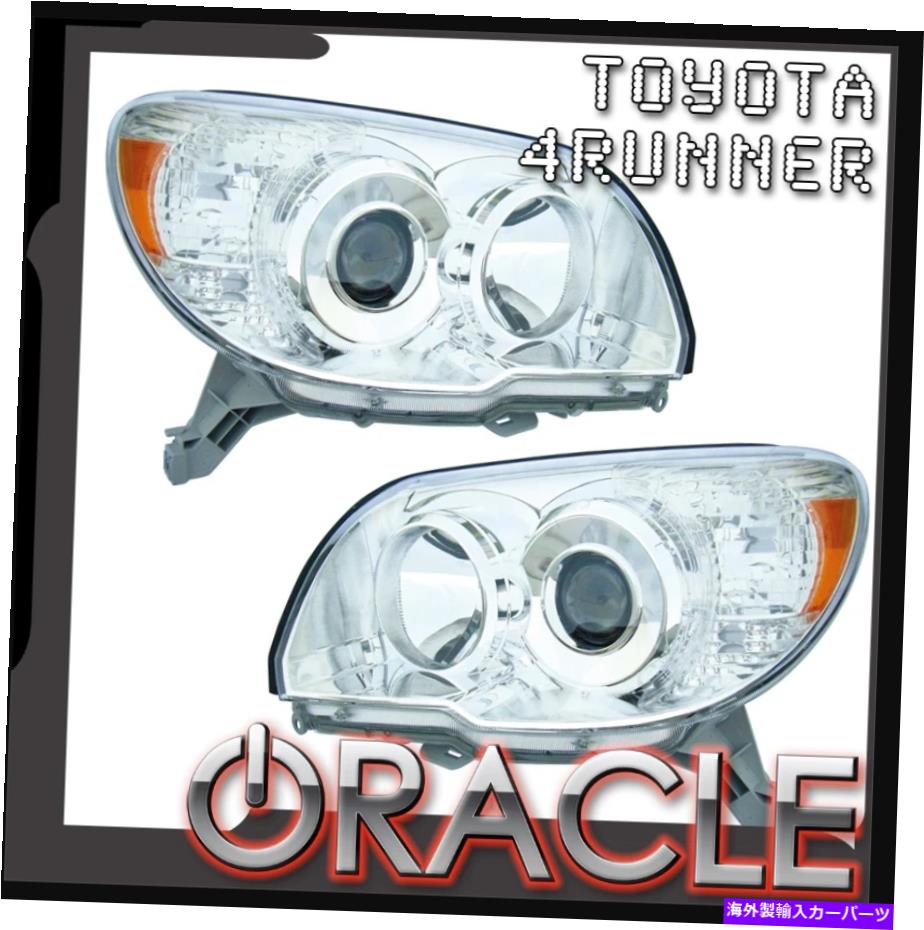 USإåɥ饤 Oracle 2006-2009ȥ西4ʡإåɥ饤HID-CCFL HALOS - ۥ磻7089-030 ORACLE 2006-2009 Toyota 4-Runner Headlights Non-HID- CCFL Halos - White 7089-030