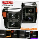 USwbhCg 11-16tH[hF-250/350/450X[p[f[eB~bhubNXCb`obNVOiwbhCg For 11-16 Ford F-250/350/450 Super Duty Mid-Black Switchback Signal Headlights