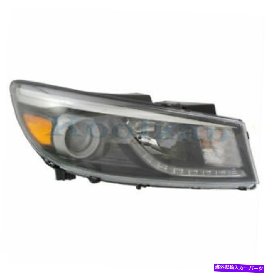 USヘッドライト 15-18セドナフロントヘッドライトヘッドランプW / LEDジュエルポジションライト右側 For 15-18 Sedona Front Headlight Headlamp w/LED Jewel Position Light Right Side