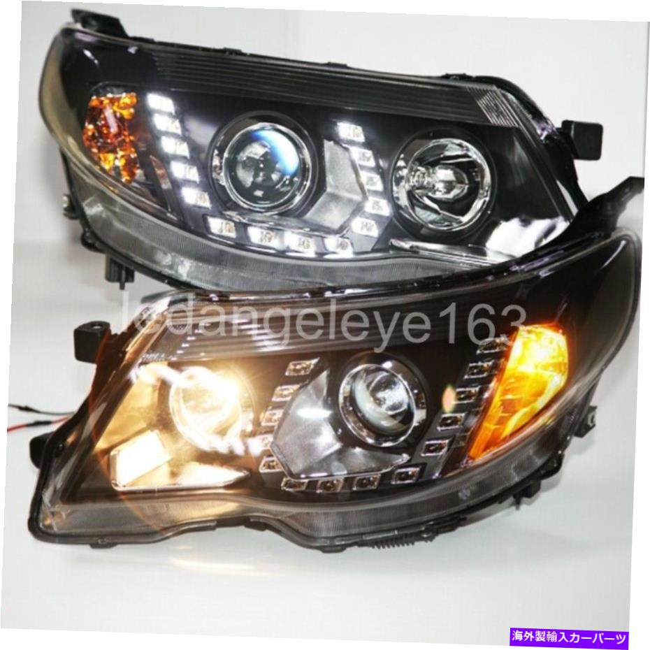 USإåɥ饤 Х=󥿡LEDŷȤܤΥإåɥ饤PWΤLEDեȥ2008-2012ǯ LED Front Lamps 2008-2012 Year For Subaru Forester LED Angel Eyes Headlights PW