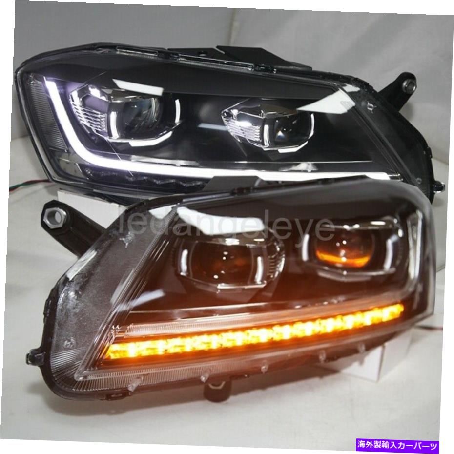 USヘッドライト 2012-2016ヨーロッパ料理B7 LEDストリップヘッドライトLEDフロントライトLDV2 2012-201..