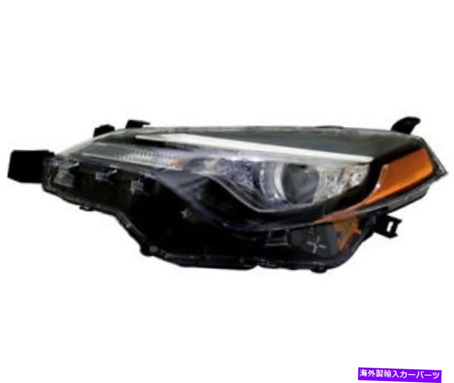 USヘッドライト LEDヘッドライトアセンブリW / DRL左サイド17~18トヨタカローラCE / L / LE / LE ECO LED Headlight Assembly w/DRL Left Side for 17-18 Toyota Corolla CE/L/LE/LE Eco