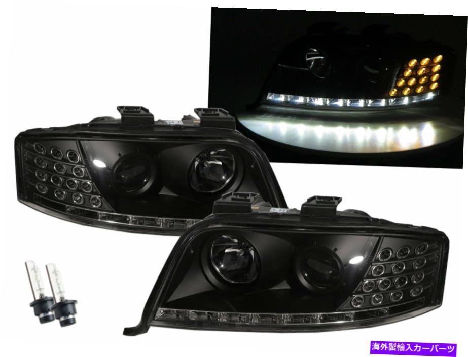 USヘッドライト A6 A6 / S6 C5 4B 97-01 Projector R8 Lok HIDヘッドライトW / Motor Black for Audi LHD A6 A6/S6 C5 4B 97-01 Projector R8Look HID Headlight W/ Motor Black for AUDI LHD