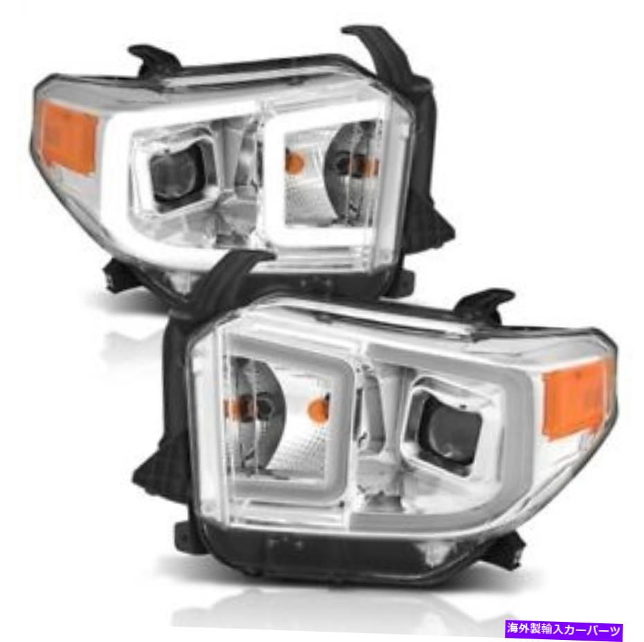 USヘッドライト Anzo 111415プロジェクターのヘッドライトは14-17トヨタツンドラの琥珀色を設定 Anzo 1..