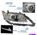 USヘッドライト 2013年2014年2015年2015年LEXUS ES350 / ES300H LED DRLハロゲンクロムプロジェクターヘッドライト For 2013 2014 2015 Lexus ES350/ES300h LED DRL Halogen Chrome Projector Headlight(2)