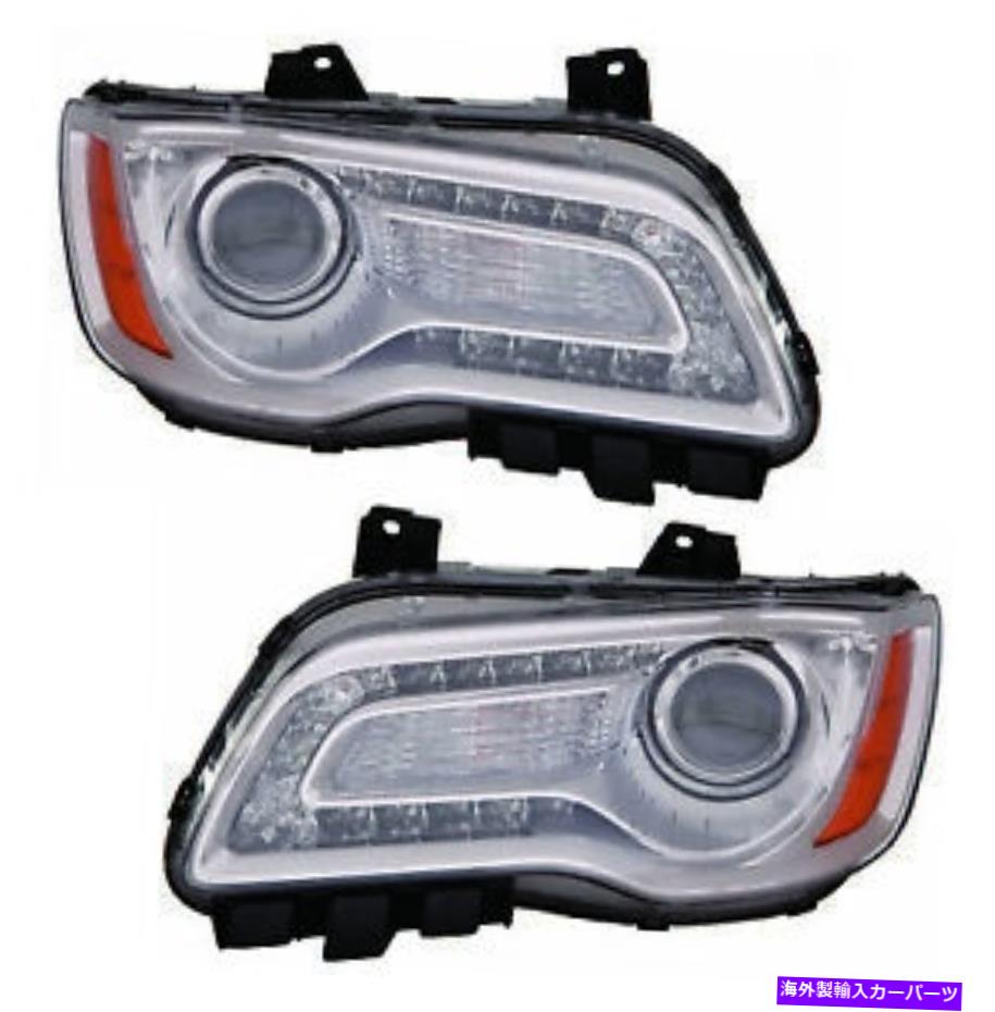 USヘッドライト 2011年2012年2013年2013年のクライスラー300ヘッドライトペアセット For 2011 2012 2013 2014 Chrysler 300 Headlights Pair Set(2)