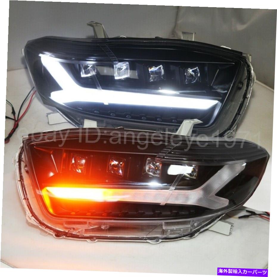 USإåɥ饤 ȥ西ϥեȥ2008-2011ǯJCLEDȥåץإåɥ饤 LED strip headlights for Toyota Highlander front lamps 2008-2011 year JC