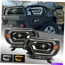 USヘッドライト 12-15トヨタタコマプロジェクタープロシリーズヘッドライト交換ブラック For 12-15 Toyota Tacoma Projector PRO-Series Headlights Replacement Black(2)