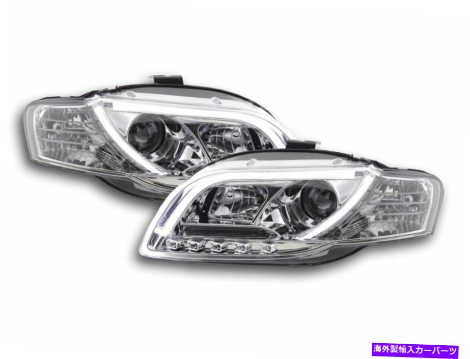 USヘッドライト Audi A4 8E 04-08 RHDのためのDRL昼間のライトが付いているクロムクリア仕上げヘッドライト Chrome clear finish headlight with DRL daytime lights FOR Audi A4 8E 04-08 RHD