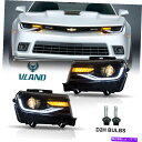 USヘッドライト 2014-15シボレーカマロのための2倍のLEDプロジェクターヘッドライトW /順次インジケーター 2X LED Projector Headlights W/Sequential indicator For 2014-15 Chevrolet Camaro