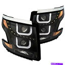 USヘッドライト Anzo USA 111340プロジェクターヘッドライトセット15~19タホ Anzo USA 111340 Projector Headlight Set Fits 15-19 Tahoe(2)