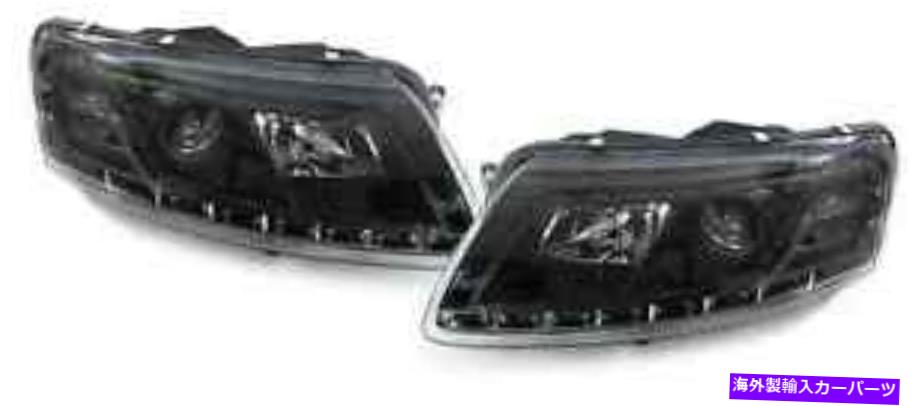 USヘッドライト Audi A6 04-08のためのLED DRLが付いている黒いクリアフィニッシュプロジェクターのヘッドライト Black clear finish projector headlights with LED DRL for Audi A6 04-08