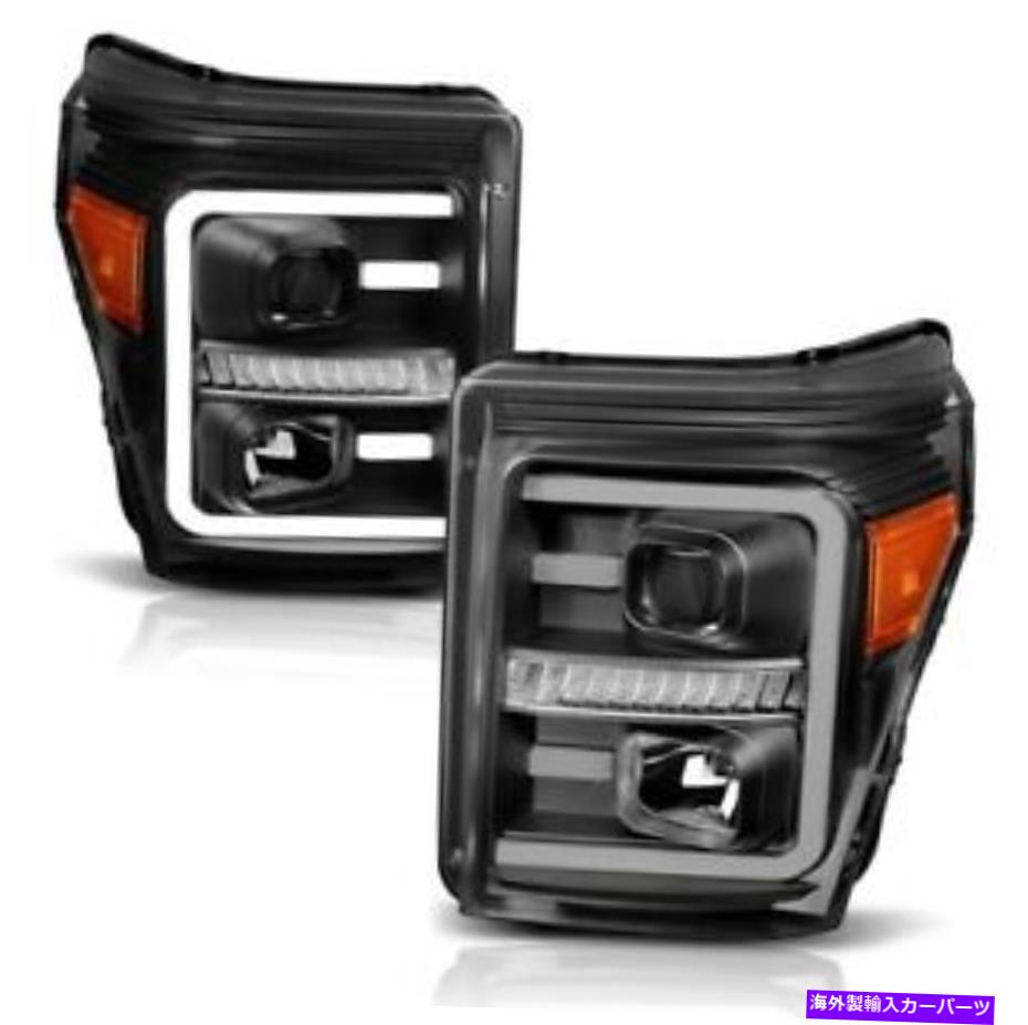 USヘッドライト ANZO 111406プロジェクターヘッドライト11-16 Ford F450スーパーデューティ新着 Anzo 111406 Projector Headlight Set w/Amber For 11-16 Ford F450 Super Duty NEW