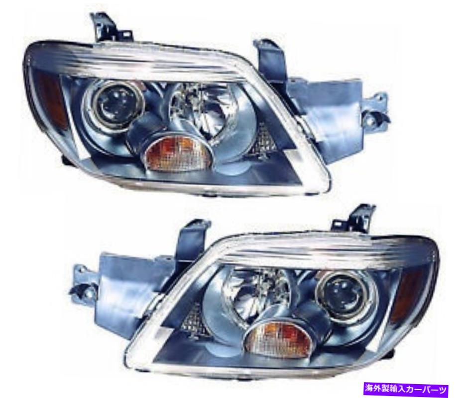 USヘッドライト 2006年2006年三菱アウトランダー限定モデルヘッドライトペアセット For 2005 2006 Mitsubishi Outlander Limited Model Headlights Pair Set