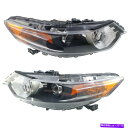 USヘッドライト 2009-2014 Acura TSXのヘッドライトセット左右HID CAPA 2PC Headlight Set For 2009-2014...