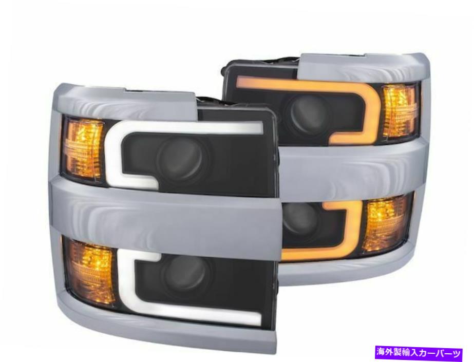USヘッドライト フィット2015-2017シボレーSilverado 2500 HDヘッドライトセットAnzo 83837nd 2016 Fits 2015-2017 Chevrolet Silverado 2500 HD Headlight Set Anzo 83837ND 2016
