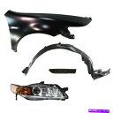 USヘッドライト 2007年から2008年のフェンダーキットAcura TLフロント助手席側セダン Fender Kit For 2007-2008 Acura TL Front Passenger Side Sedan(2)
