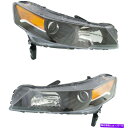 USヘッドライト 2012年2013年2014 Acura TLのヘッドライトセット左右の隠れたCapa 2pc Headlight Set For 2012 ...