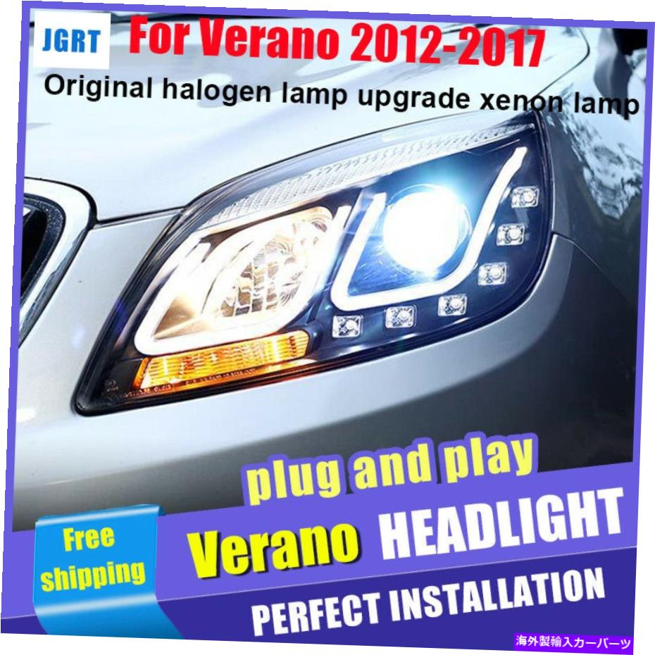 USإåɥ饤 Buick Veranoإåɥ饤ȤΤ12-17֥ϥ󥢥åץ졼ɥΥ󥺥ץ 12-17 For Buick Verano Headlights assembly Halogen Upgrade Xenon Lens Projector