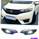 USヘッドライト Honda Fit 2014-2018 LEDヘッドライトプロジェクターLED DRLをリセットOEMヘッドライトを交換 For Honda Fit 2014-2018 LED Headlights Projector LED DRL Replace OEM Headlight(2)