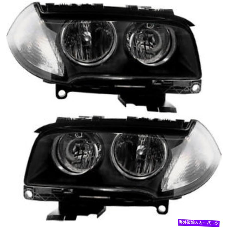 USヘッドライト HalogenヘッドライトヘッドライトアセンブリW / BMW x3の電球新ペアセット Halogen Headlights Headlight Assembly w/Bulb NEW Pair Set for 2007-2010 BMW X3