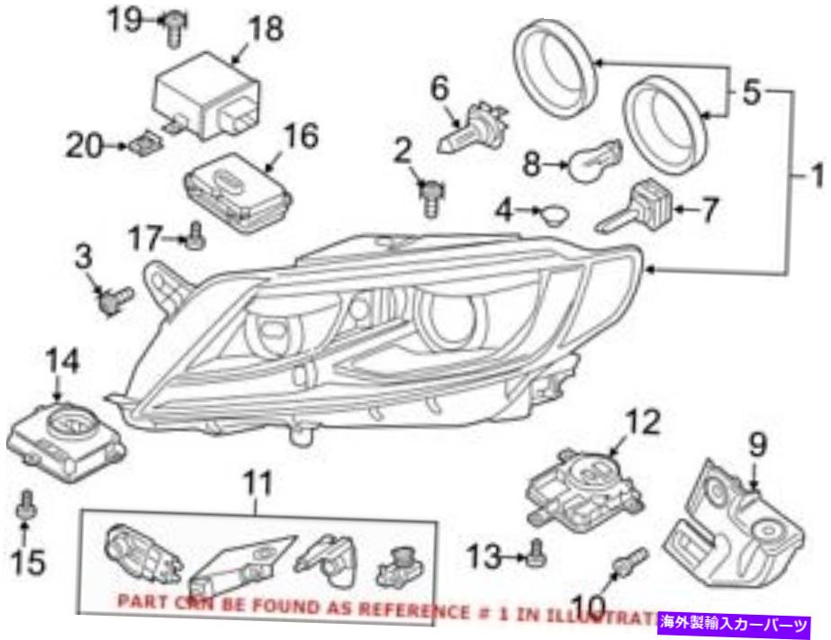 USإåɥ饤 Volkswagen 3C8941754SΤʪOEM̱إåɥ饤ȥ֥ Genuine OEM Front Right Headlight Assembly for Volkswagen 3C8941754S