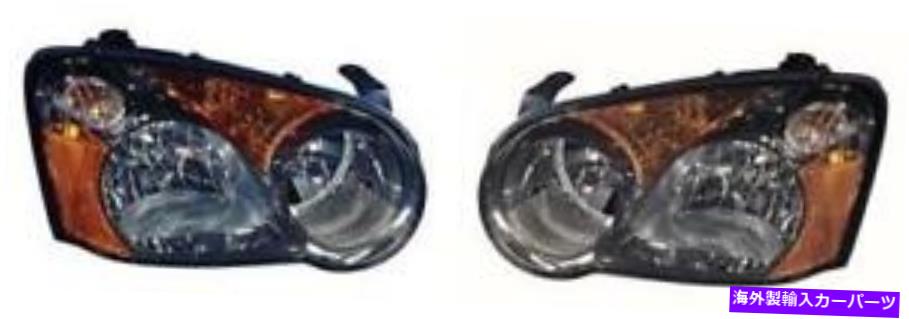 USヘッドライト Subaru Imperzaフロントヘッドライトアセンブリスプレッサリングハウジング SIDE/PAIR for 2005 Subaru Impreza Front Headlight Assembly Replacement Housing