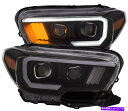 USヘッドライト Anzo USA 111377プロジェクターヘッドライトセット板様式デザインブラックW /琥珀色のレンズ... Anzo USA 111377 Projector Headlight Set Plank Style Design Black w/Amber Lens...