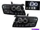 USヘッドライト Mitsubishi LHDのためのPajero NM 2000-2006 CCFL Angel-Eye Projectorヘッドライトブラック PAJERO NM 2000-2006 CCFL Angel-Eye Projector HEADLIGHT BLACK for MITSUBISHI LHD(2)