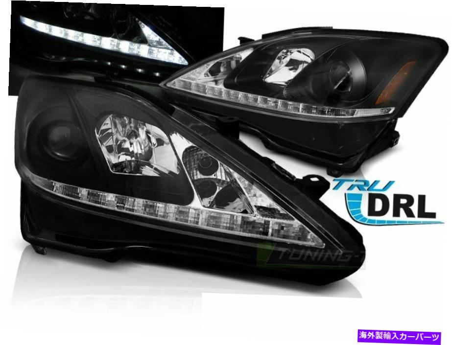 USヘッドライト LTI Light Tube Para Lexusの中のJuego de Faros LED DRLは2006-2013 Negro US LPです。 Juego de Faros LED DRL Inside LTI Light Tube para Lexus IS 2006-2013 Negro US LP