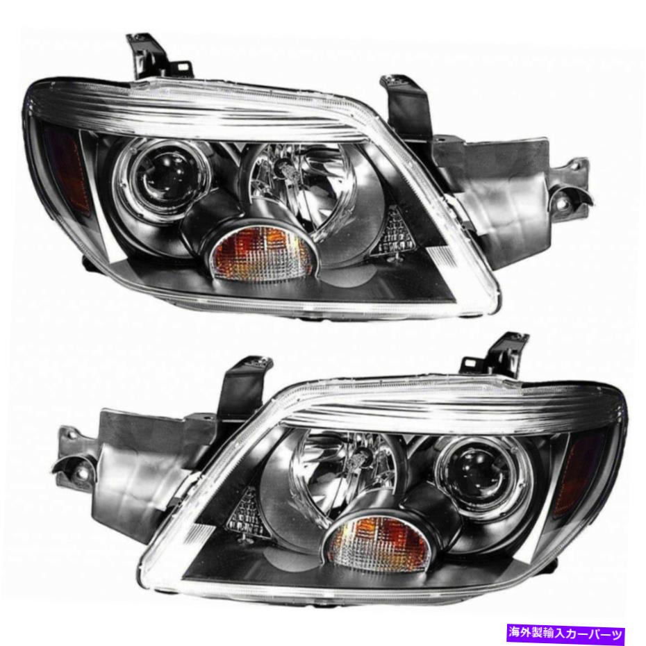 USヘッドライト FITS 2005 2006三菱outlander限定ヘッドライト対MI2502146 + MI2503146 Fits 2005 2006 Mitsubishi Outlander Limited Headlight Pair MI2502146+MI2503146