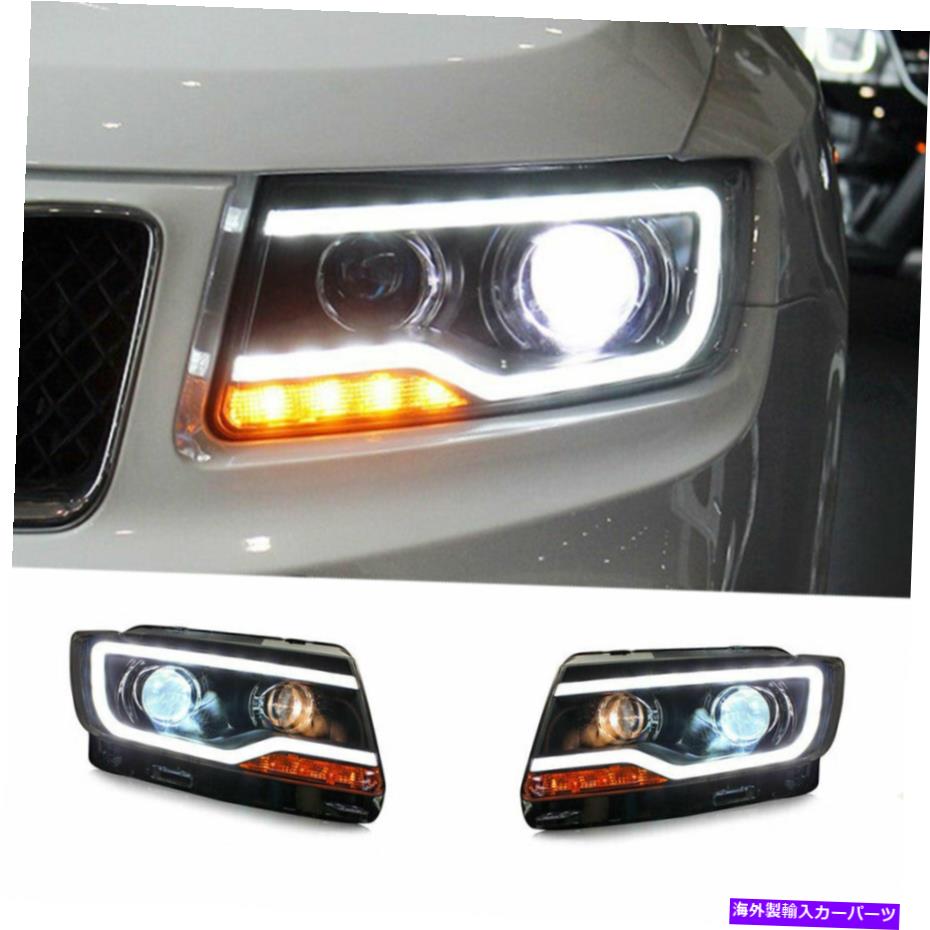 USヘッドライト JEEPコンパスLEDヘッドライトプロジェクターLED DRLがOEM Halogen 2011-2017 For Jeep Compass LED Headlights Projector LED DRL Replace OEM Halogen 2011-2017